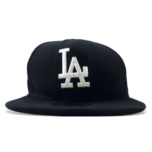 NEW ERA ベースボールキャップ 60.6cm ブラック アクリル MLB LA ロサンゼルス ドジャース
