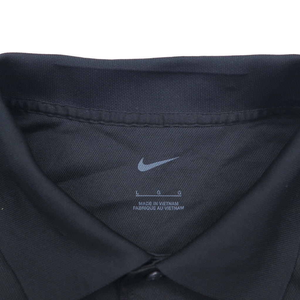NIKE Tech Basic Dri-FIT Polo Shirt L Black Tech Basic Dri-FIT Polo 203690-010 Unused