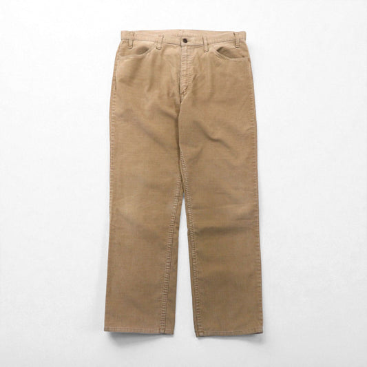 Levi's 80年代 白タブ 519 コーデュロイ チノパンツ ワークパンツ L ベージュ SCOVILジップ ボタン裏698