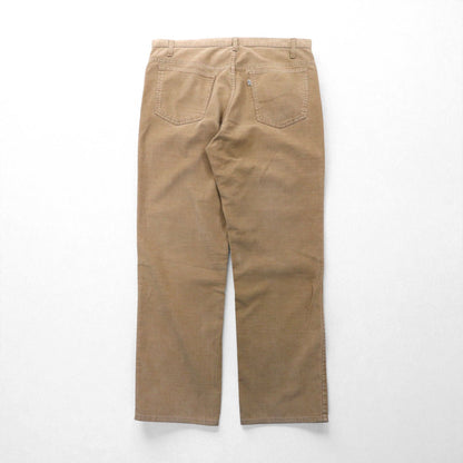 Levi's 80年代 白タブ 519 コーデュロイ チノパンツ ワークパンツ L ベージュ SCOVILジップ ボタン裏698