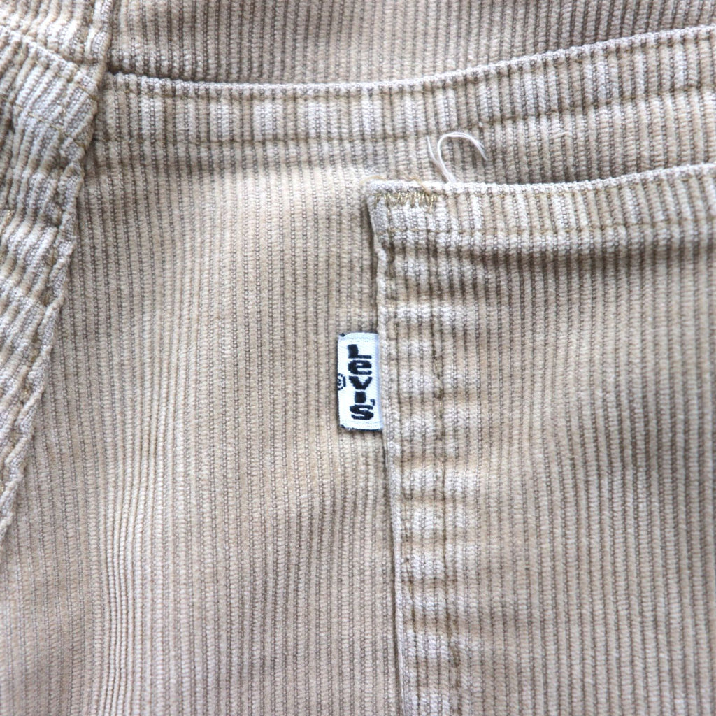 Levi's 80年代 白タブ 519 コーデュロイ チノパンツ ワークパンツ L ベージュ SCOVILジップ ボタン裏698