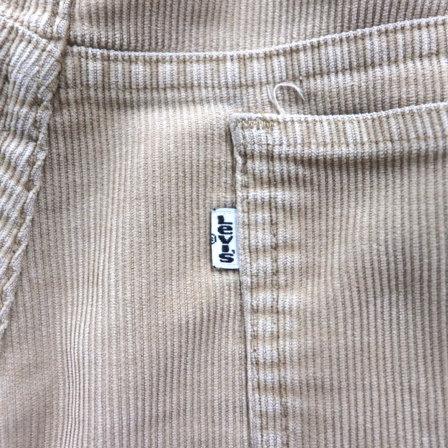 Levi's 80年代 白タブ 519 コーデュロイ チノパンツ ワークパンツ L ベージュ SCOVILジップ ボタン裏698