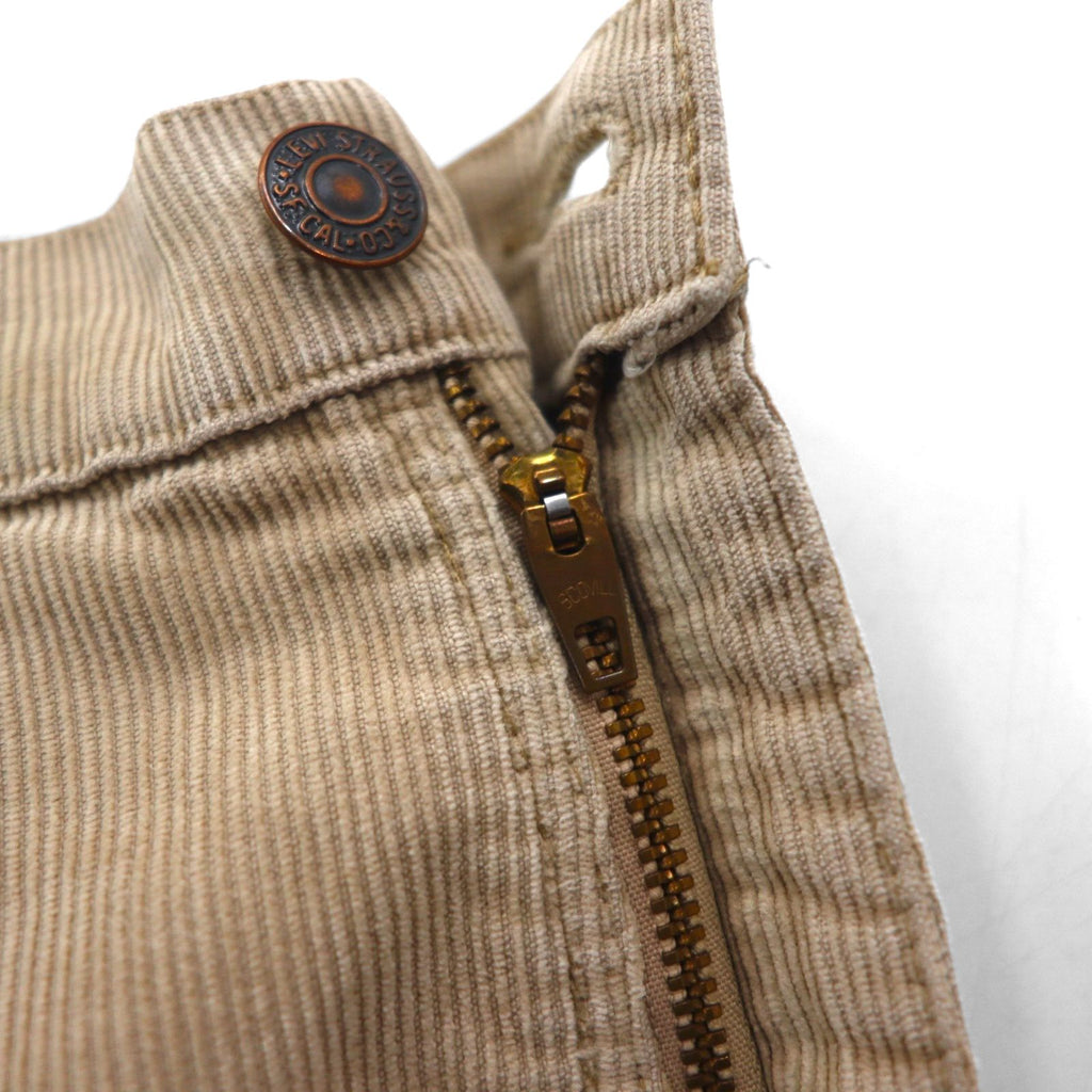 Levi's 80年代 白タブ 519 コーデュロイ チノパンツ ワークパンツ L ベージュ SCOVILジップ ボタン裏698