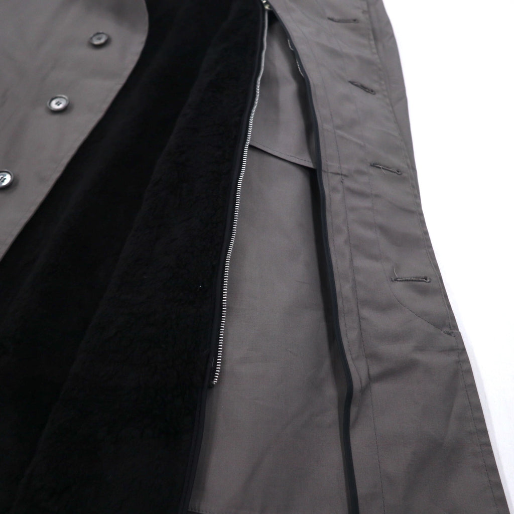 LONDON FOG 80s USA made Balmacaan Coat XL Grey Boa Liner Detachable IDEAL Zipper by WAMSUTTA