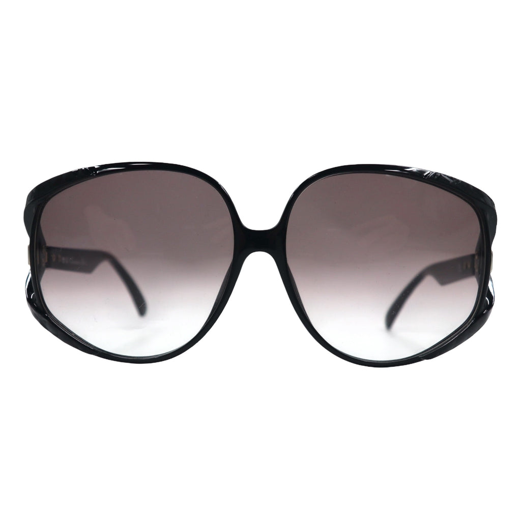 Christian Dior Made in Germany Oversized Sunglasses Black Gradient CD Logo 2320A 90