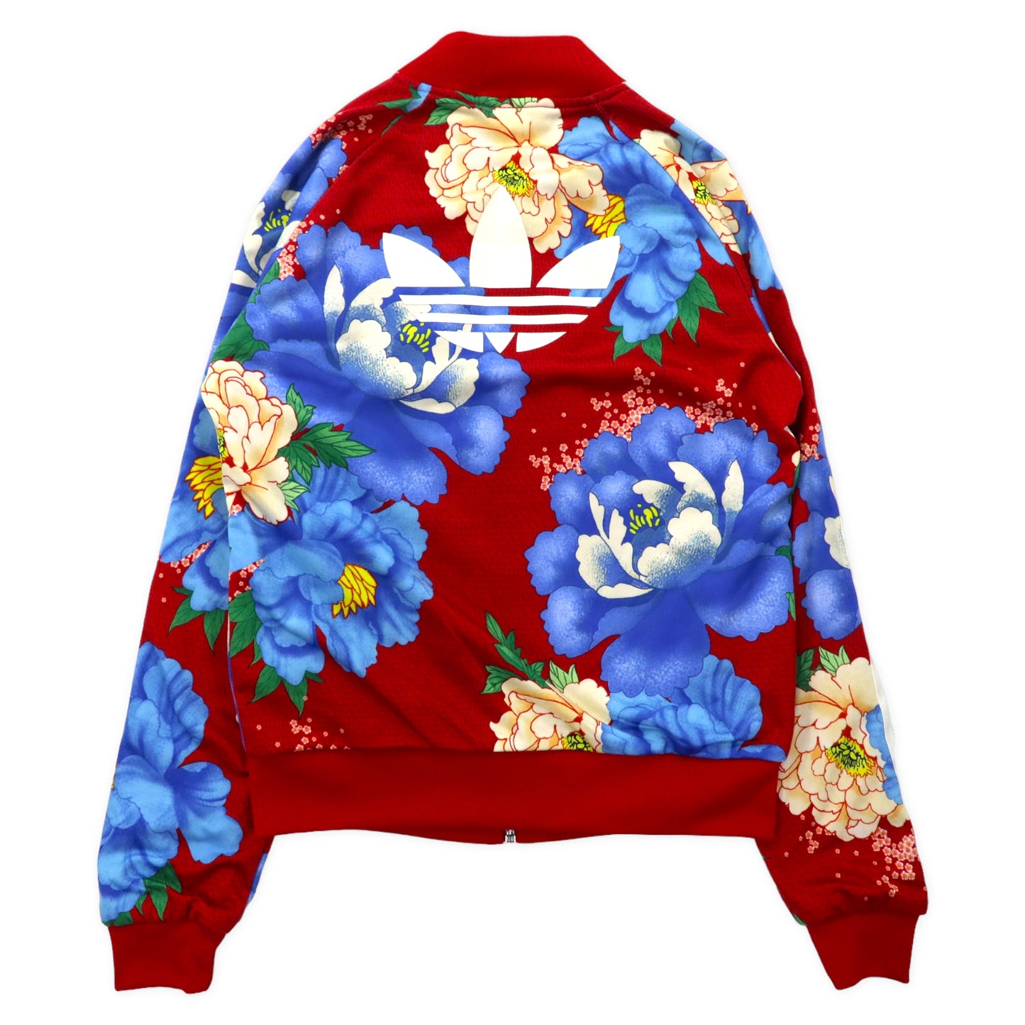 adidas originals ATP型 トラックジャケット ジャージ S レッド ポリエステル 花柄 トレフォイルロゴ 3ストライプ Chita Floral Track Jacket BJ8417