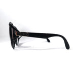 Christian Dior Made in Germany Oversized Sunglasses Black Gradient CD Logo 2320A 90