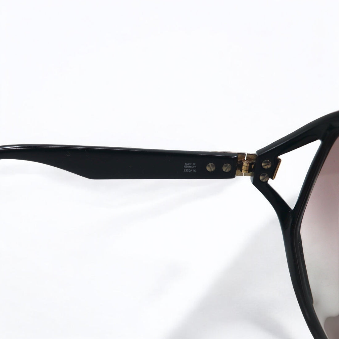 Christian Dior Made in Germany Oversized Sunglasses Black Gradient CD Logo 2320A 90