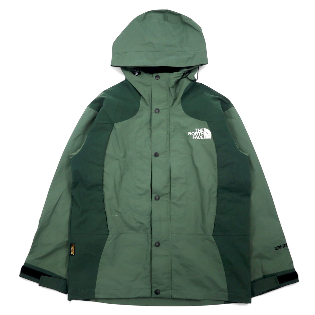 日本然リトテ-古着オンライン-THE NORTH FACE ゴアテックス GORE-TEX マウンテンパーカー M カーキ ナイロン 防水 ジップインジップ搭載 ダブルジップ 海外規格-THE NORTH FACE GORE-TEX Mountain Hoodie M Khaki Nylon Waterproof Zip-in Zip Double Zip Overseas Standards