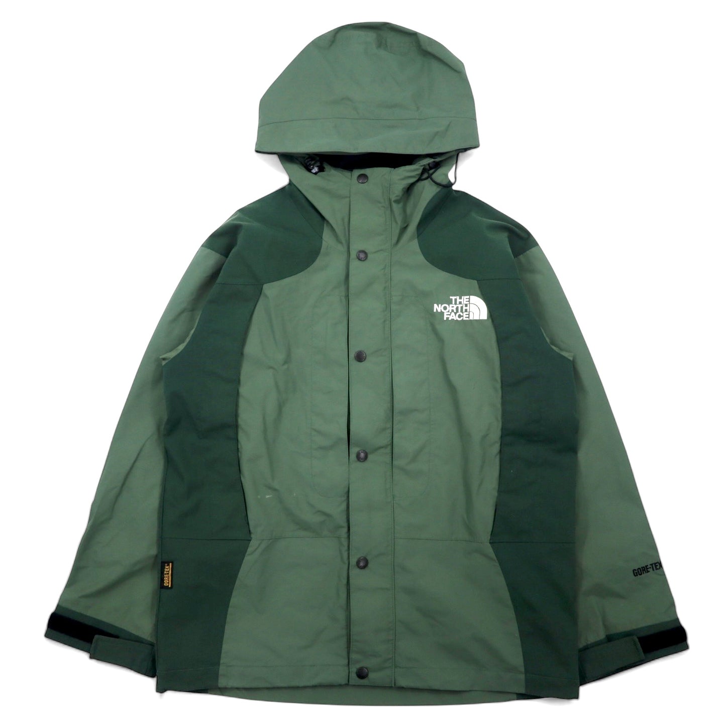 THE NORTH FACE ゴアテックス GORE-TEX マウンテンパーカー M カーキ ナイロン 防水 ジップインジップ搭載 ダブルジップ 海外規格