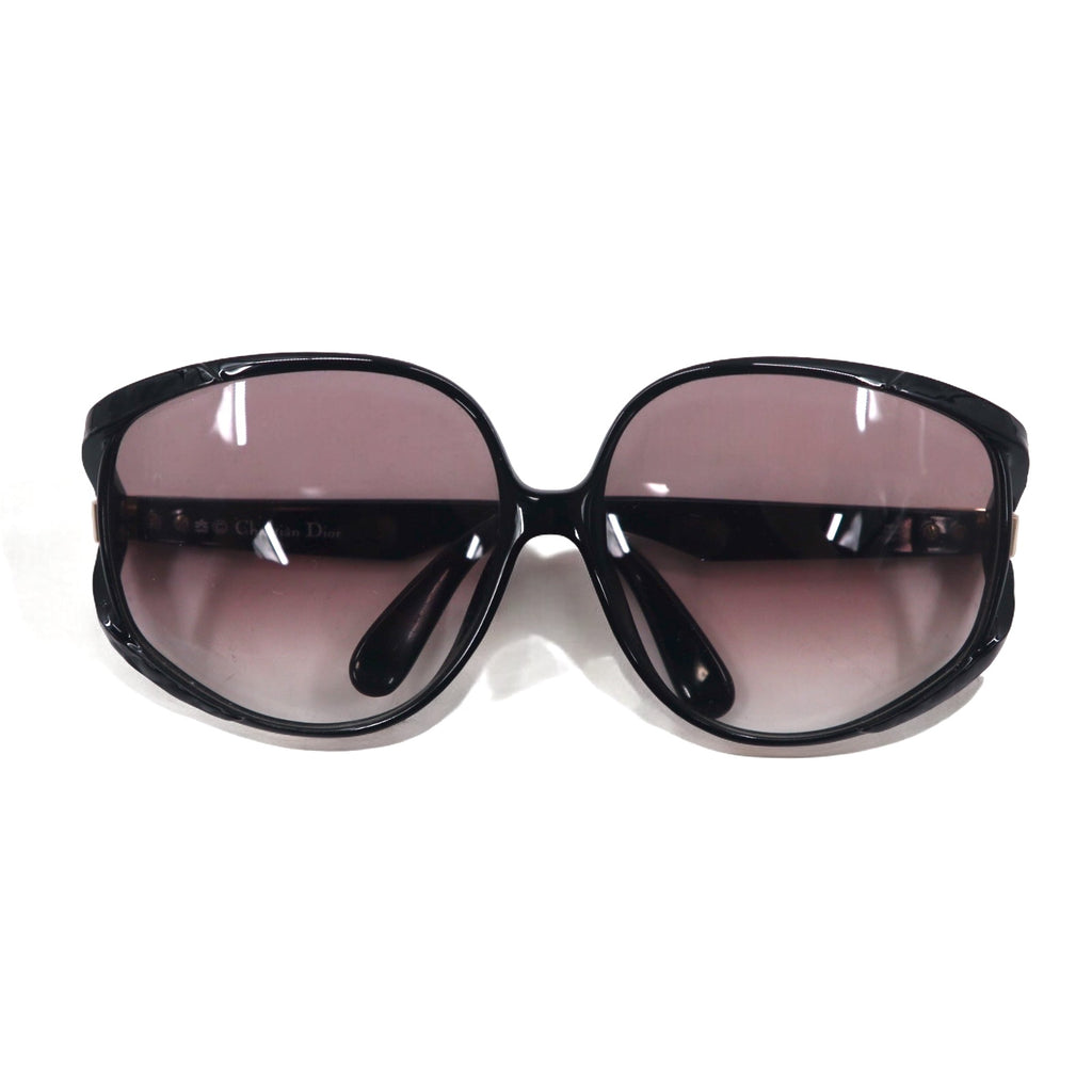 Christian Dior Made in Germany Oversized Sunglasses Black Gradient CD Logo 2320A 90