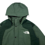 THE NORTH FACE GORE-TEX Mountain Parka M Khaki Nylon Waterproof Zip-in-Zip Double Zipper International Standard
