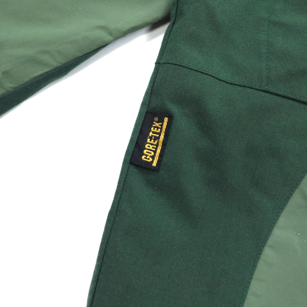 THE NORTH FACE GORE-TEX Mountain Parka M Khaki Nylon Waterproof Zip-in-Zip Double Zipper International Standard