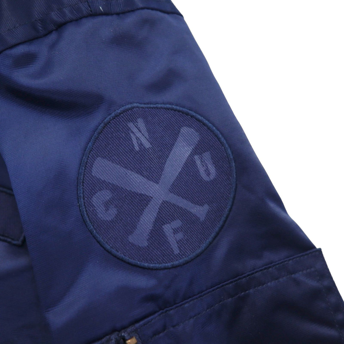 MAJESTIC Nylon MA-1 Flight Jacket, Size M, Navy, Padded, XM23-MAJ-0010-NVY5, nano universe Exclusive