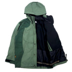 THE NORTH FACE GORE-TEX Mountain Parka M Khaki Nylon Waterproof Zip-in-Zip Double Zipper International Standard