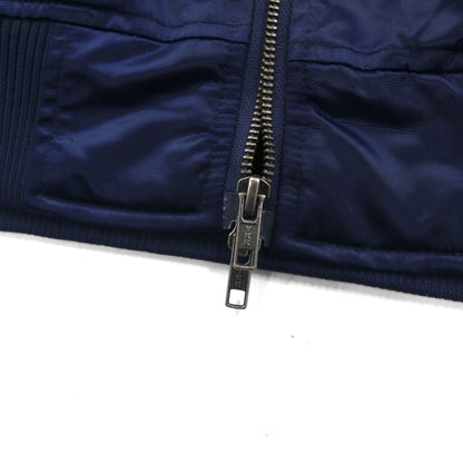 MAJESTIC Nylon MA-1 Flight Jacket, Size M, Navy, Padded, XM23-MAJ-0010-NVY5, nano universe Exclusive