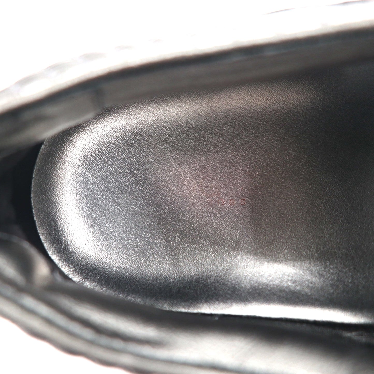 HUGO BOSS キルティングレザー メタリック スニーカー 27cm シルバー 50315602