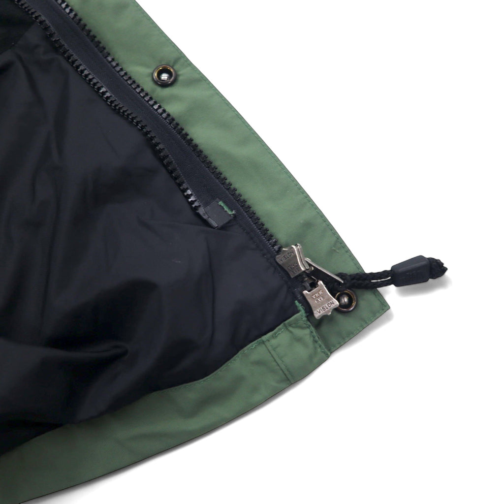 THE NORTH FACE GORE-TEX Mountain Parka M Khaki Nylon Waterproof Zip-in-Zip Double Zipper International Standard