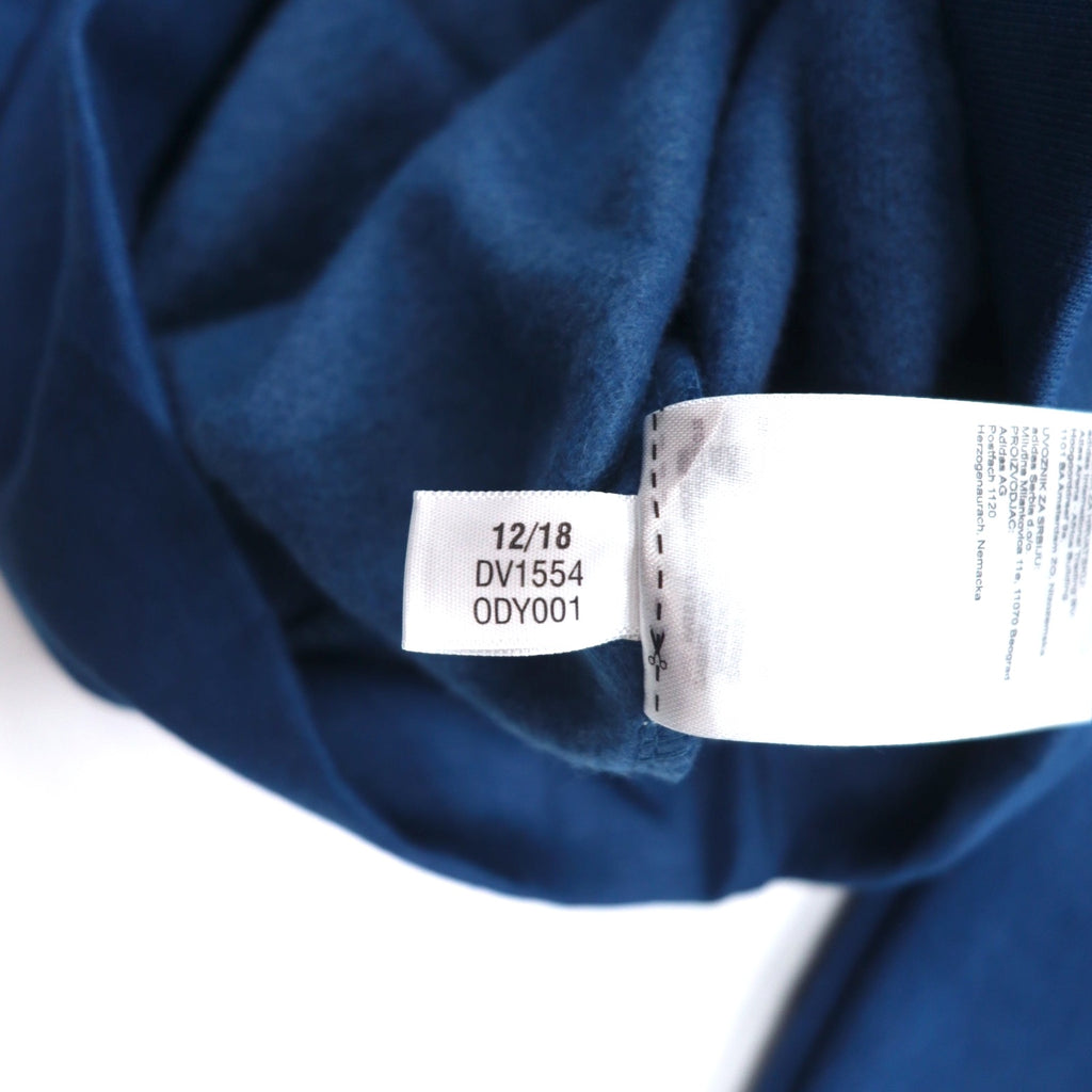 adidas originals 3-stripe crew sweatshirt M blue trefoil logo 3-STRIPE CREW DV1554 made in Pakistan unused