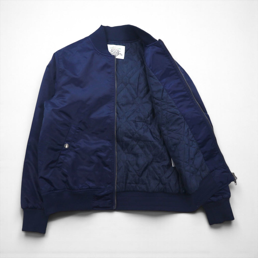 MAJESTIC Nylon MA-1 Flight Jacket, Size M, Navy, Padded, XM23-MAJ-0010-NVY5, nano universe Exclusive