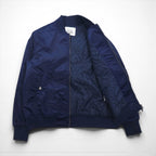 MAJESTIC Nylon MA-1 Flight Jacket, Size M, Navy, Padded, XM23-MAJ-0010-NVY5, nano universe Exclusive