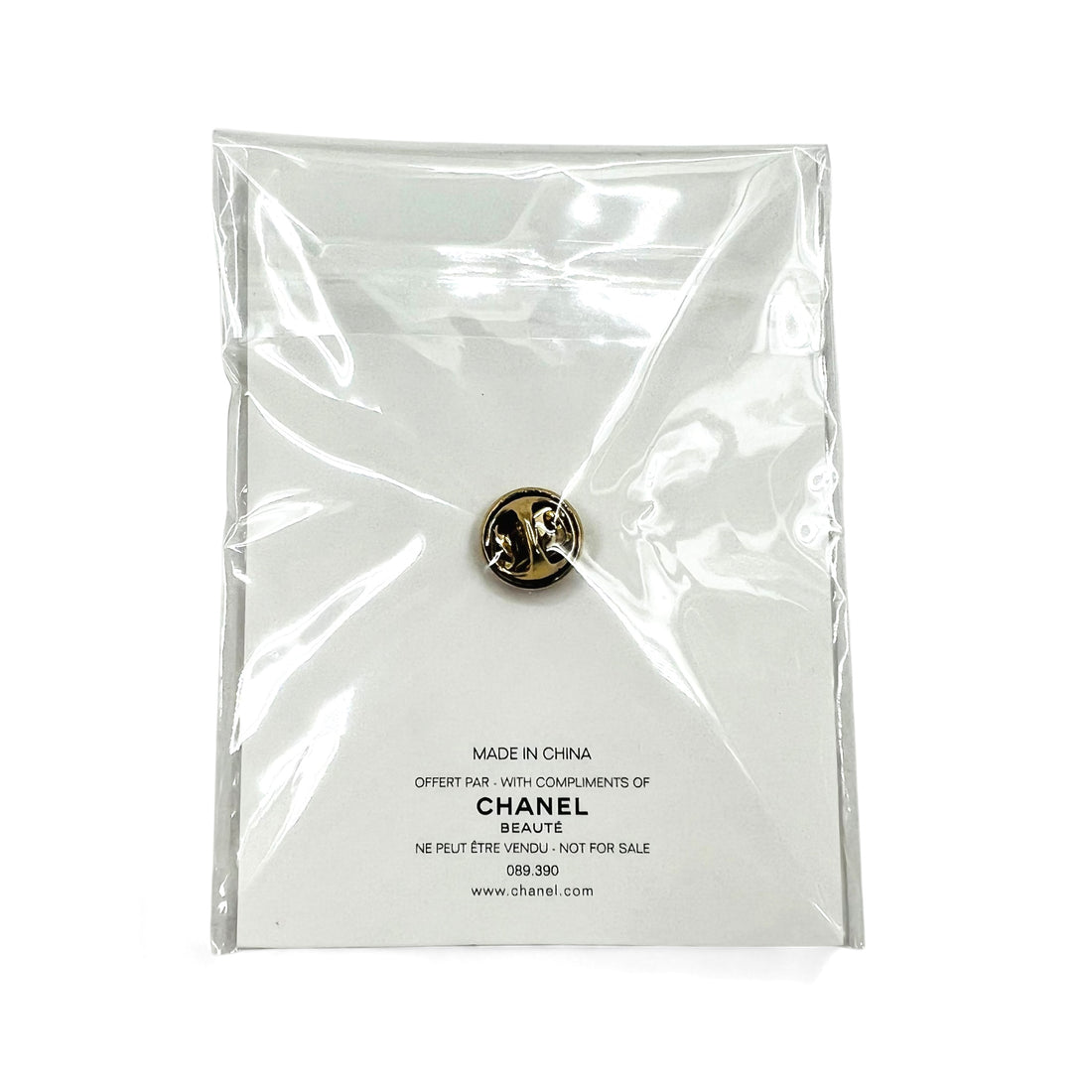 chanel lip pins pin badge gold novelty LA COLLECTION