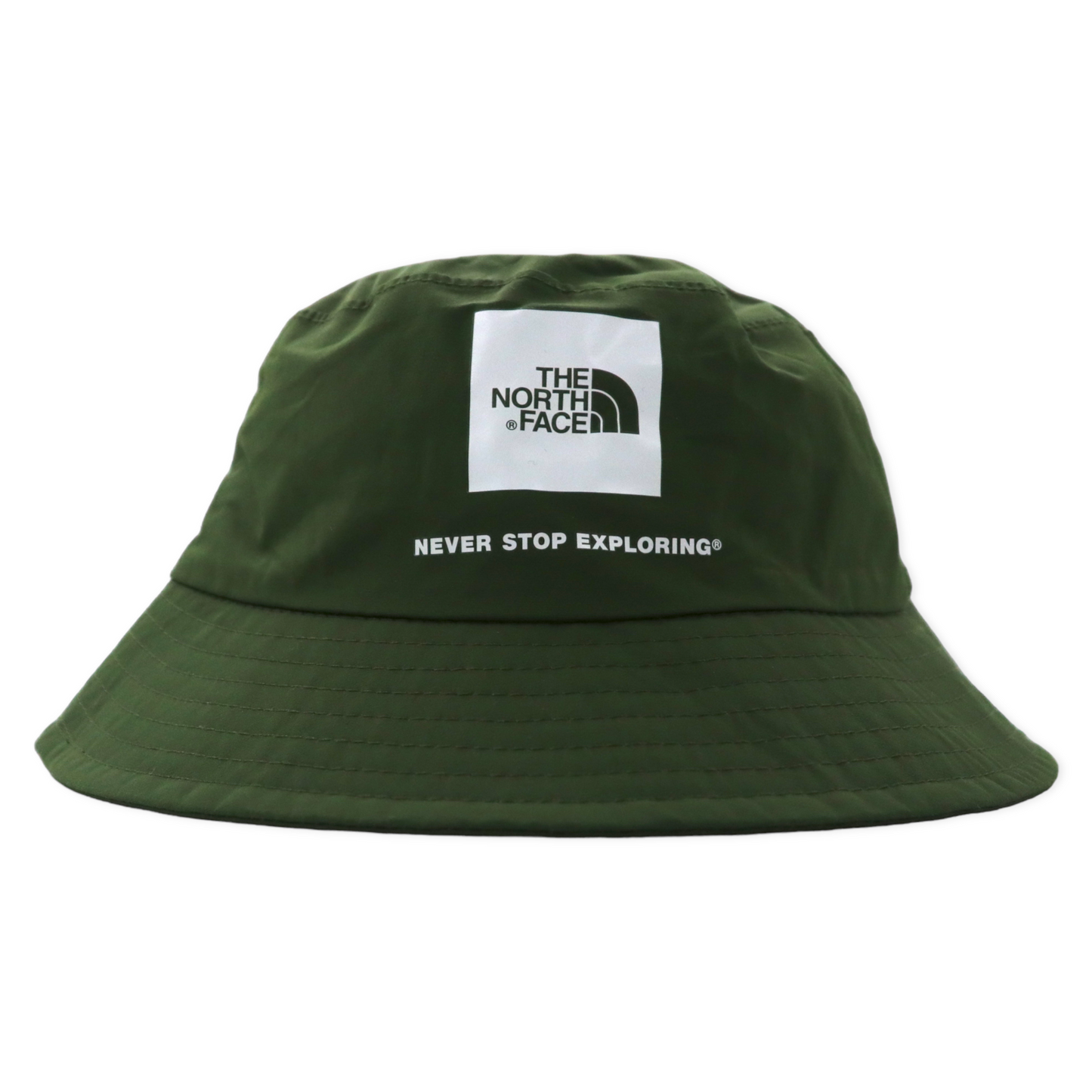 THE NORTH FACE バケットハット L カーキ ナイロン 防水 ボックスロゴ WP CAMP HAT NN01625