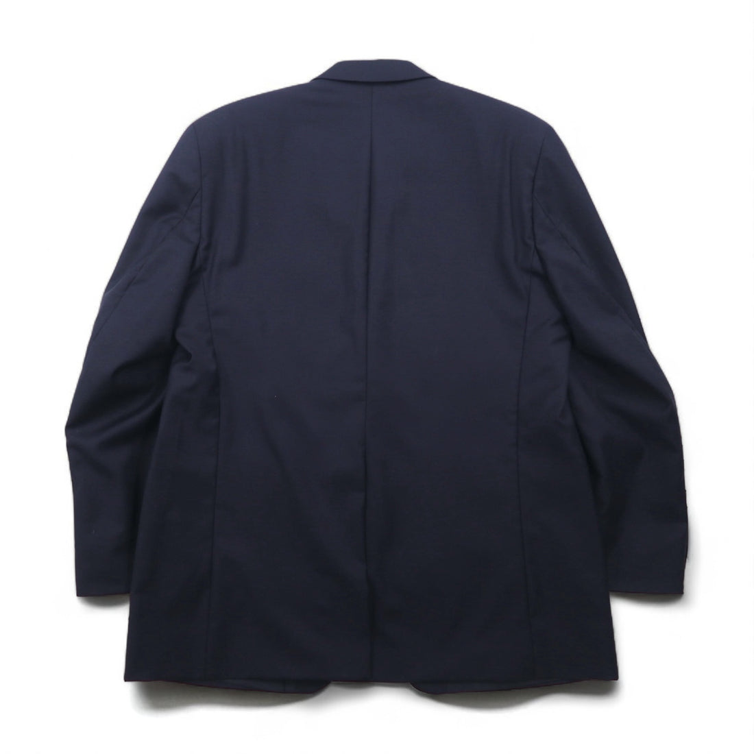 LAUREN RALPH LAUREN 90s Made in Canada Double Breasted Tailored Jacket Blazer, Navy Wool Gabardine, Gold Buttons, Size XL