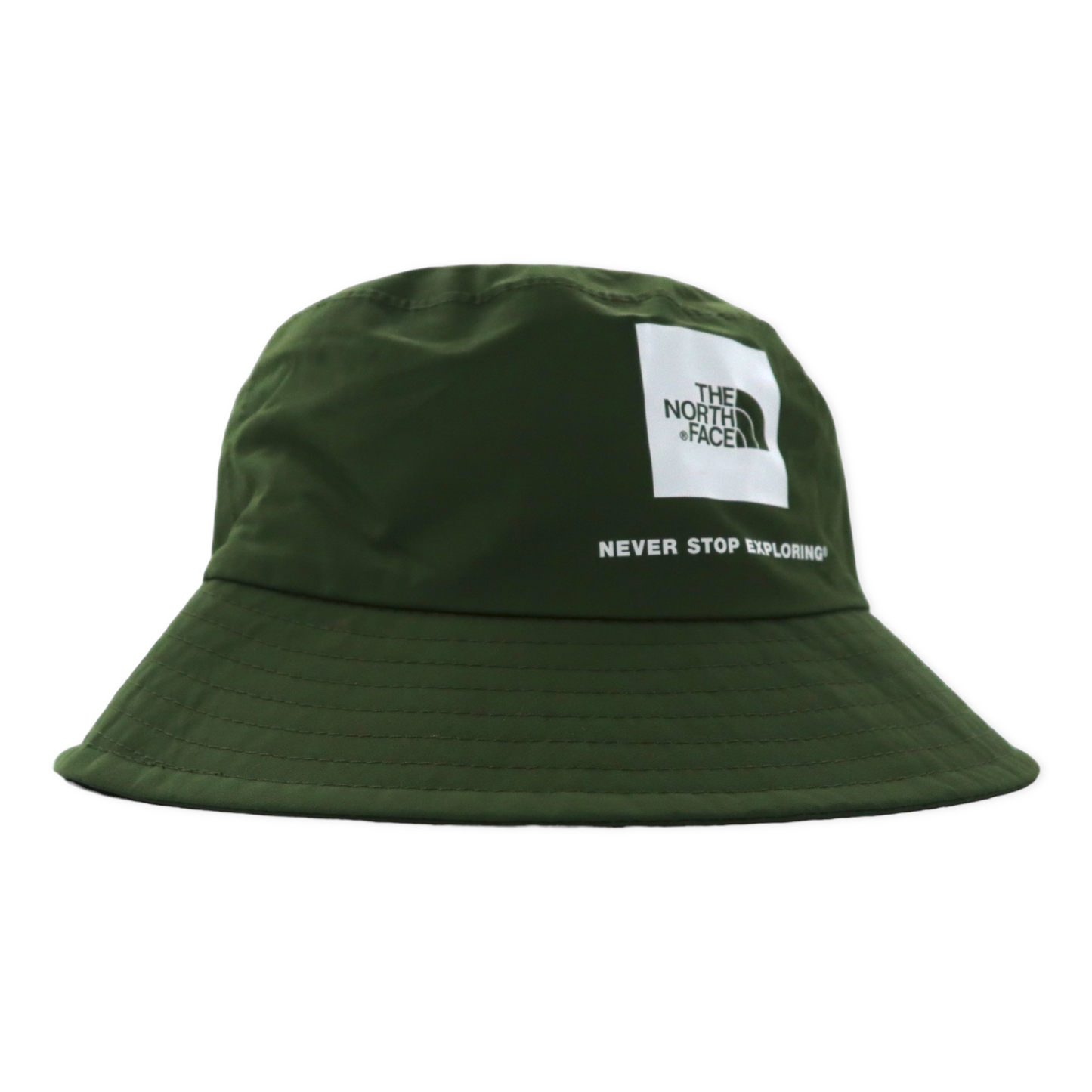 THE NORTH FACE バケットハット L カーキ ナイロン 防水 ボックスロゴ WP CAMP HAT NN01625