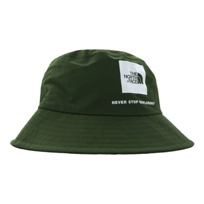 THE NORTH FACE Bucket Hat L Khaki Nylon Waterproof Box Logo WP CAMP HAT NN01625