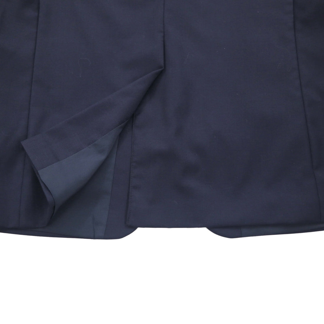 LAUREN RALPH LAUREN 90s Made in Canada Double Breasted Tailored Jacket Blazer, Navy Wool Gabardine, Gold Buttons, Size XL