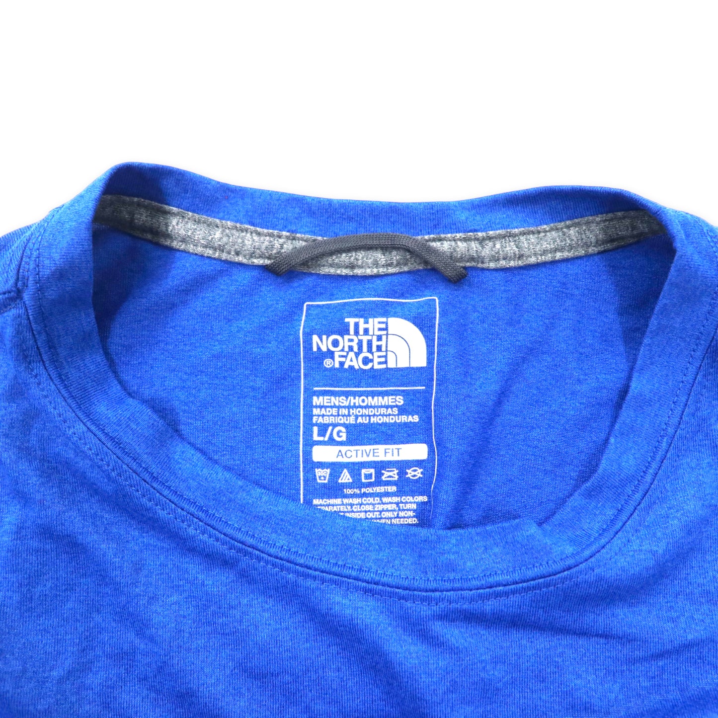 THE NORTH FACE アクティブフィット Tシャツ L ブルー ポリエステル