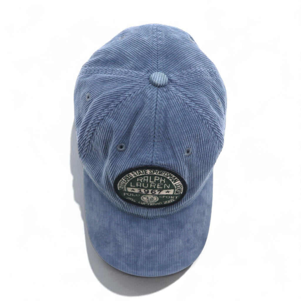 Polo by Ralph Lauren corduroy baseball cap with free belt and Polo Sport logo patch