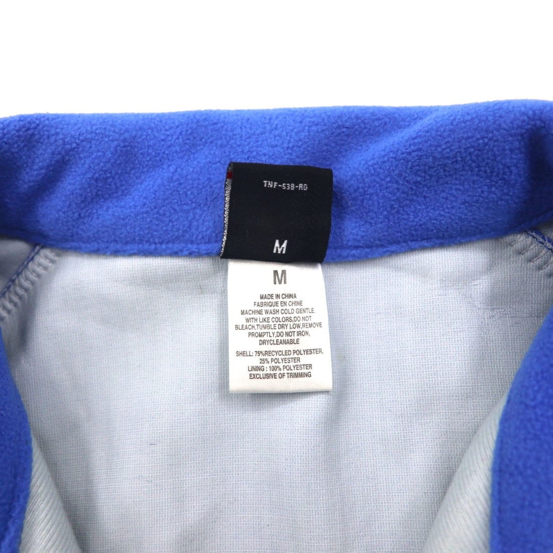 THE NORTH FACE Summit Series Fleece Jacket, Medium, Blue, Drawcord, TNF-538-RG