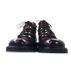 GUCCI レースアップ ショートブーツ チャッカブーツ 23.5cm ブラウン レザー 104 0153 イタリア製