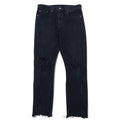 日本然リトテ-古着オンライン-LEVI'S PREMIUM ビッグE ダメージ加工 スキニージーンズ ブラック デニムパンツ 29 コットン カットオフ 501 SKINNY BLACK LISTED 29502-0072-LEVI'S PREMIUM Big E Distressed Skinny Jeans Black Denim Pants 29 Cotton Cutoff 501 SKINNY BLACK LISTED 29502-0072