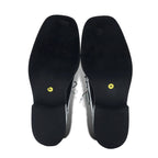 GUCCI レースアップ ショートブーツ チャッカブーツ 23.5cm ブラウン レザー 104 0153 イタリア製