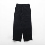 LANVIN 80s Japanese-made 2-pleat wide corduroy slacks, size M, black