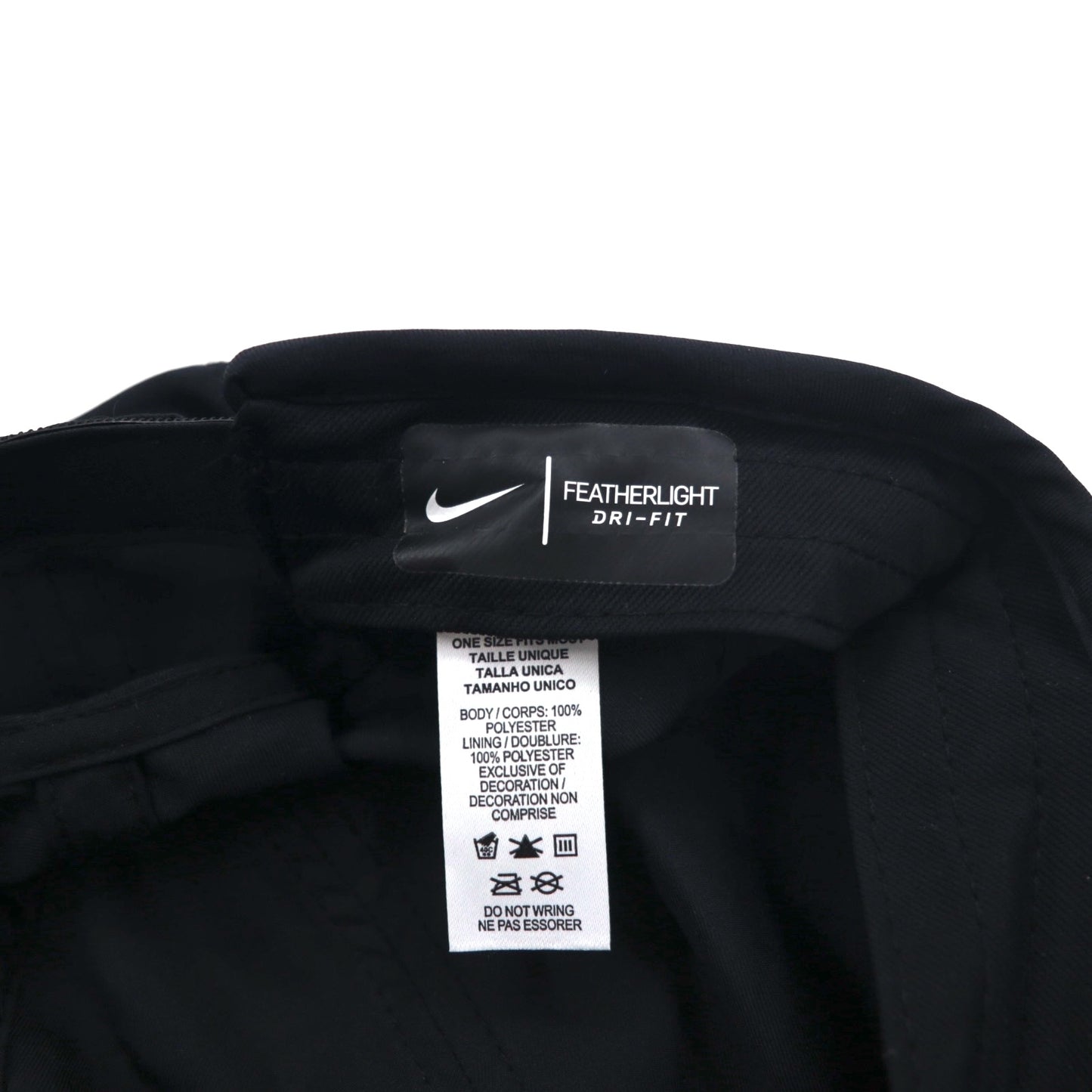 NIKE エアロビル フェザーライトキャップ FREE ベルト ブラック DRI-FIT CI2662-010