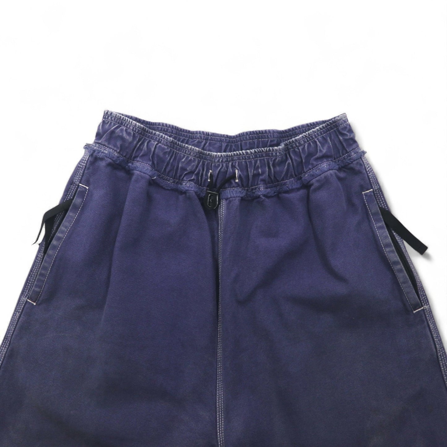 KAPITAL Repairman Track Pants, 12.5oz Broken Denim East, Flight Pants, Navy, Size L