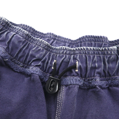 KAPITAL Repairman Track Pants, 12.5oz Broken Denim East, Flight Pants, Navy, Size L