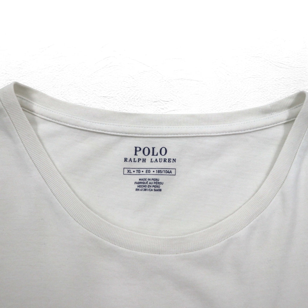 POLO RALPH LAUREN ポロベア Tシャツ XL ホワイト コットン ペルー製