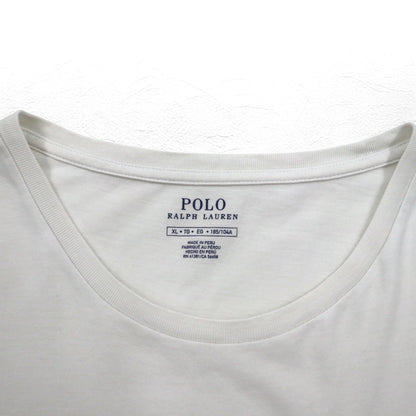 POLO RALPH LAUREN ポロベア Tシャツ XL ホワイト コットン ペルー製