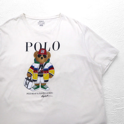 POLO RALPH LAUREN ポロベア Tシャツ XL ホワイト コットン ペルー製