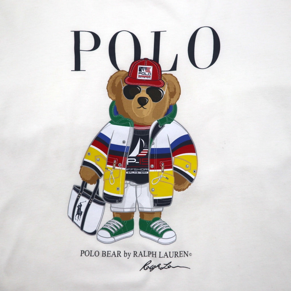 POLO RALPH LAUREN ポロベア Tシャツ XL ホワイト コットン ペルー製