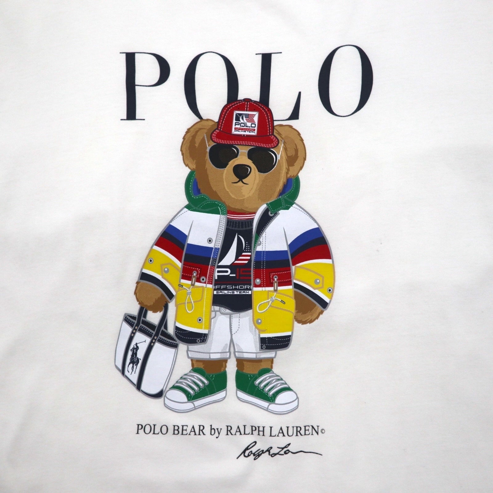 POLO RALPH LAUREN ポロベア Tシャツ XL ホワイト コットン ペルー製