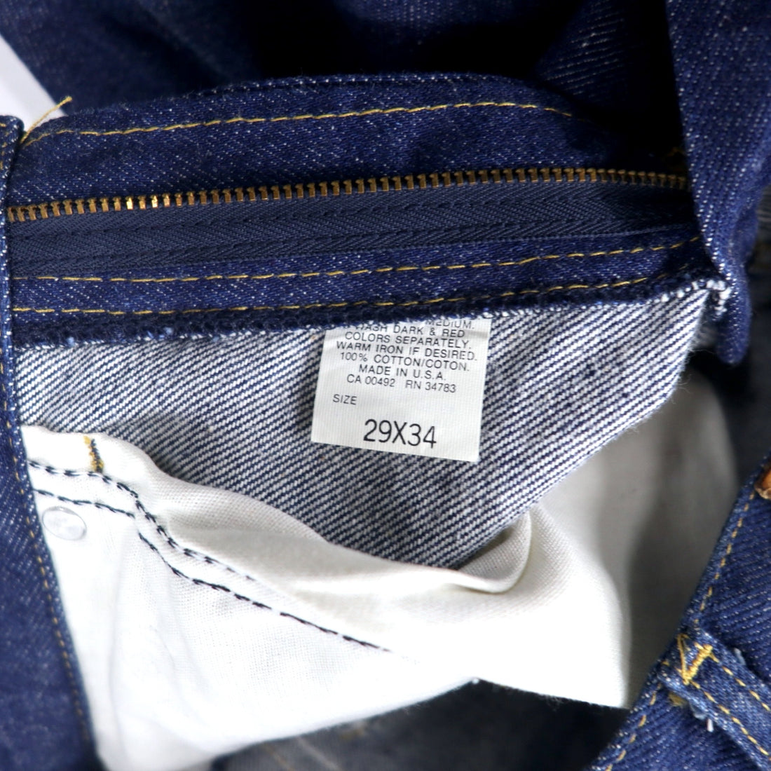 Lee USA 90's Denim Pants 29 Blue Dark Blue Rigid Union Stamp 202-0341