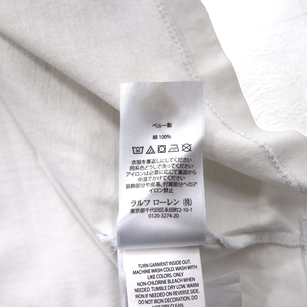 POLO RALPH LAUREN ポロベア Tシャツ XL ホワイト コットン ペルー製