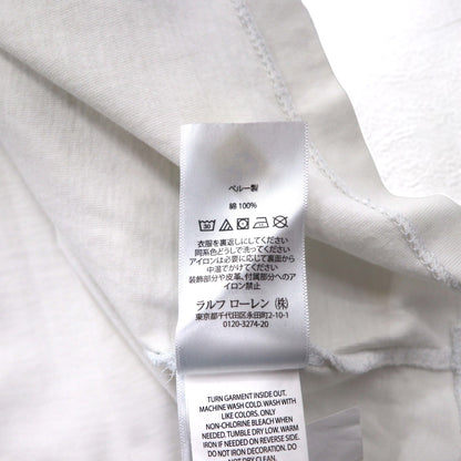 POLO RALPH LAUREN ポロベア Tシャツ XL ホワイト コットン ペルー製