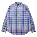 日本然リトテ-古着オンライン-RALPH LAUREN ボタンダウンシャツ L ブルー チェック コットン スモールポニー刺繍-RALPH LAUREN button-down Shirts L Blue Checked Cotton Small Pony Embroidery
